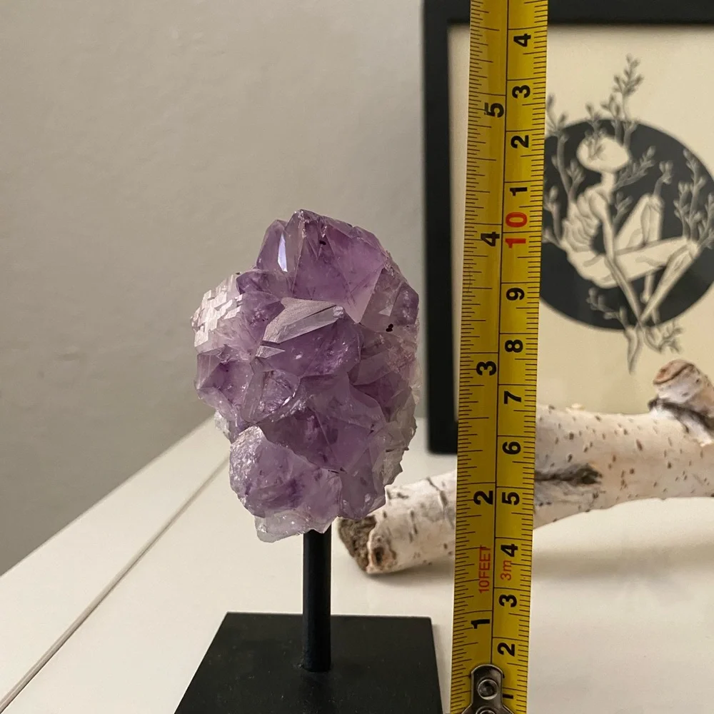 Real Amethyst Cluster on Stand - Picture 4 of 4